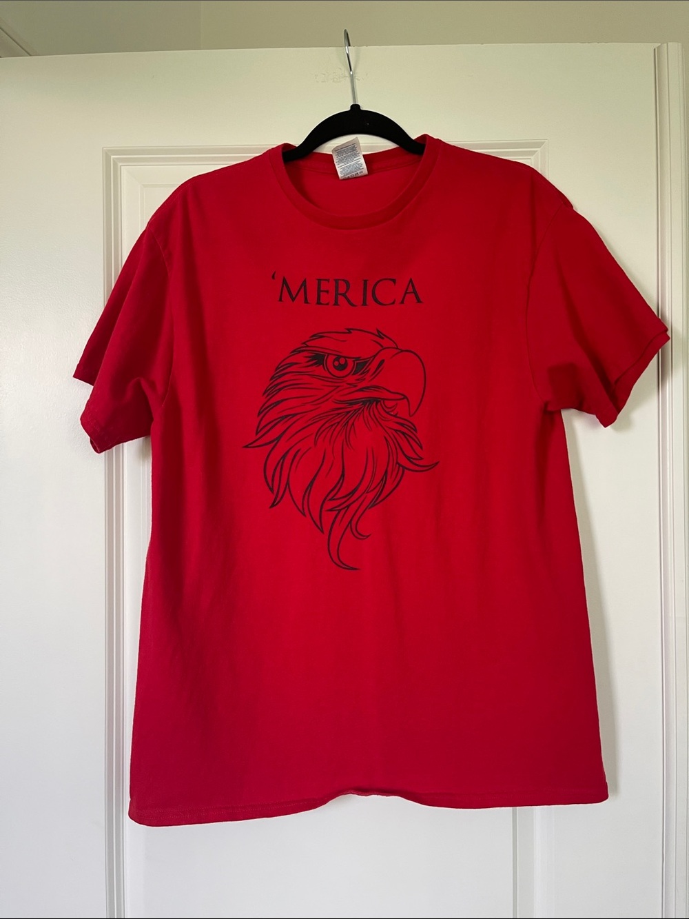 Red 'Merica Eagle Graphic Tee - Men